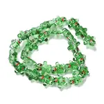 Christmas Transparent Glass Beads Strands