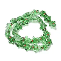 Christmas Transparent Glass Beads Strands