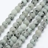 Natural Sesame Jasper/Kiwi Jasper Beads Strands