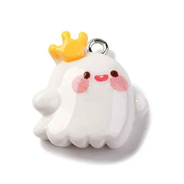 Halloween Theme Opaque Resin Pendants