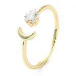Rack Plating Brass Micro Pave Clear Cubic Zirconia Cuff Rings