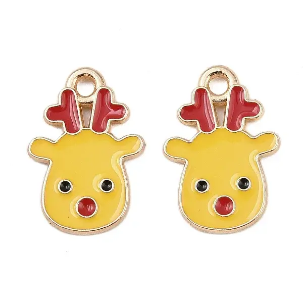 Christmas Alloy Enamel Pendants