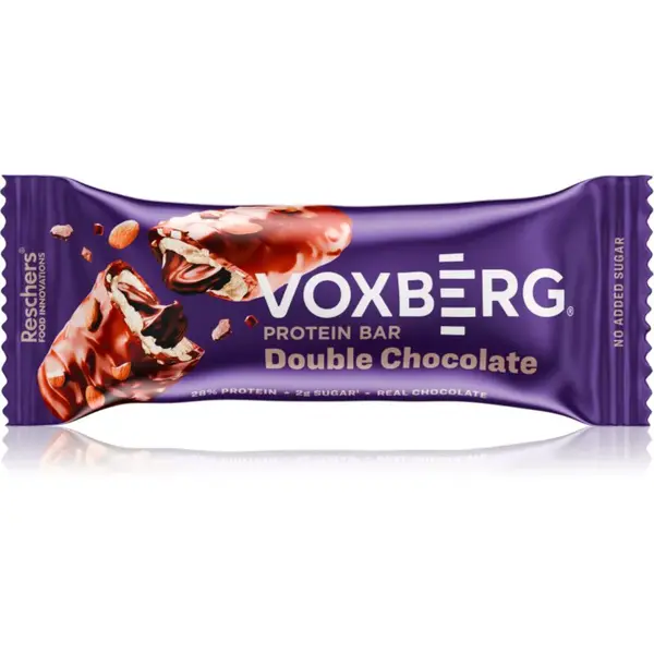 Voxberg Proteinová tyčinka proteínová tyčinka bez cukru príchuť Double Chocolate 50 g