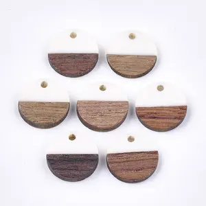 Resin & Walnut Wood Pendants