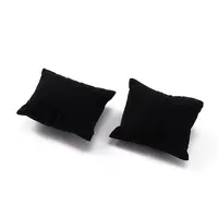 Black Rectangle Velvet Pillow Jewelry Bracelet Watch Display