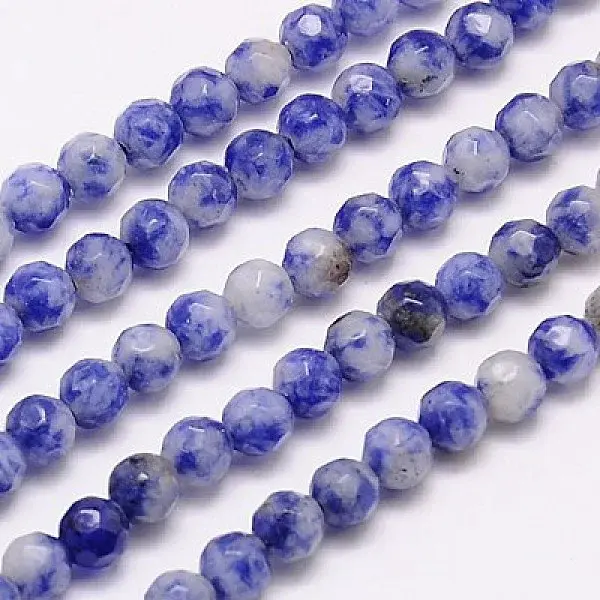 Natural Blue Spot Jasper Beads Strands