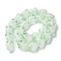 Handmade Foil Lampwork Bumpy Beads Strands