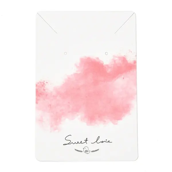 Rectangle Cardboard Jewelry Display Cards