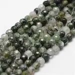 Natural Moss Agate Beads Strands