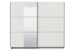 Šatní skříň s posuvnými dveřmi a zrcadlem catalina 240 - bílá