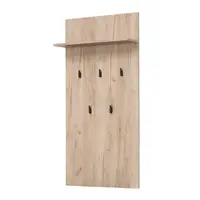 Věšákový panel taylor - dub šedý/černá