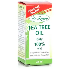 Dr. Popov Tea Tree Oil 100% čajovníkový olej lisovaný za studena s antiseptickým účinkem 25 ml