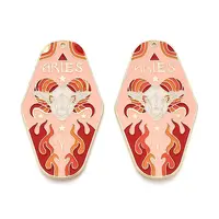 Rack Plating Alloy and Enamel Big Pendants