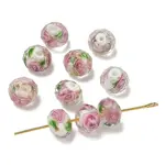 Handmade Gold Sand Lampwork Beads