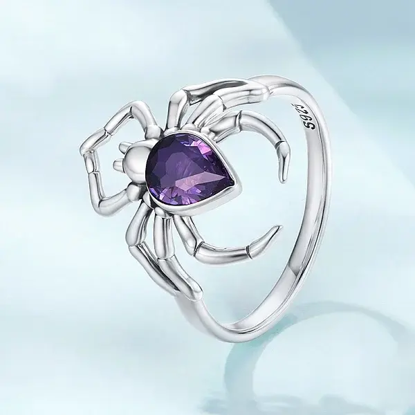 925 Sterling Silver Micro Pave Cubic Zirconia Finger Rings