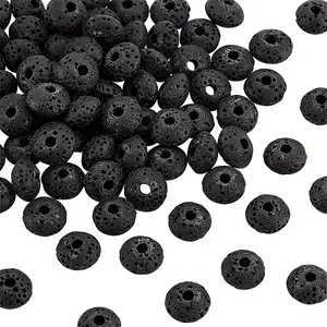 2 Strands Natural Lava Rock Beads Strands