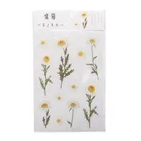 Flower Pattern Waterproof Self Adhesive Hot Stamping Stickers