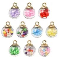 10Pcs Glass Ball Pendants