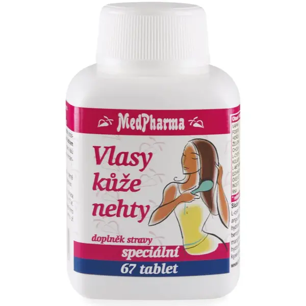 MedPharma Vlasy kůže nehty tablety pro krásné vlasy, pleť a nehty 67 tbl