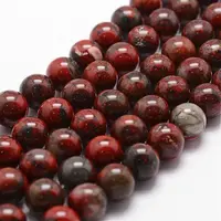 Natural Brecciated Jasper Bead Strands