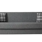 Trojmístná rozkládací pohovka s úložným prostorem wales - šedá