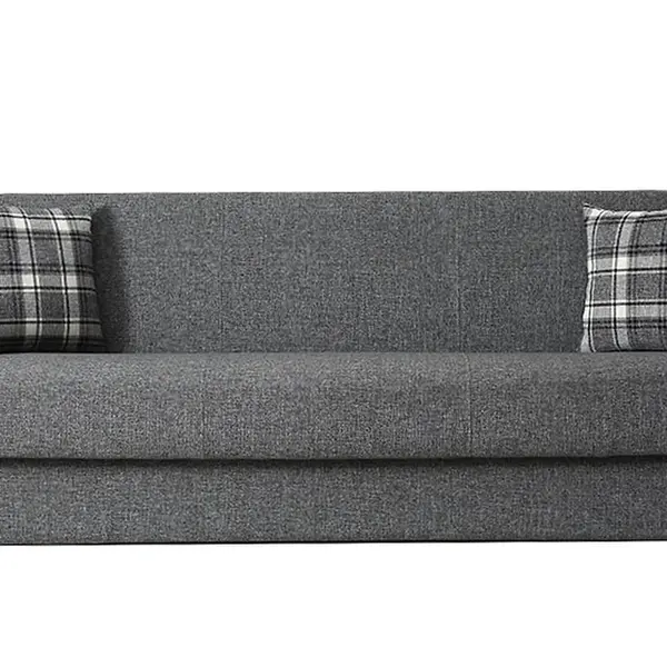 Trojmístná rozkládací pohovka s úložným prostorem wales - šedá