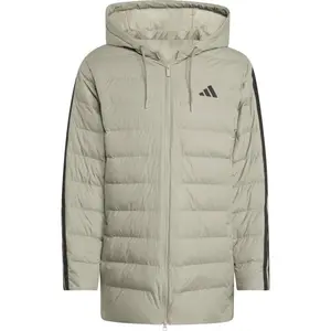 adidas ESSENTIALS 3-STRIPES LD HD PA Pánská bunda, béžová, velikost