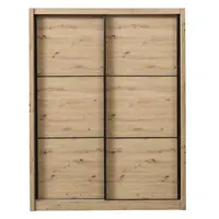 Šatní skříň s posuvnými dveřmi debby 165 - dub artisan