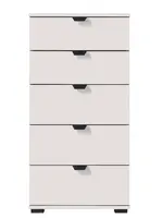 Úzká komoda rango - bílá