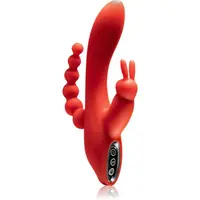 Dream Toys Red Revolution Hera vibrátor so stimulátorom klitorisu 21 cm