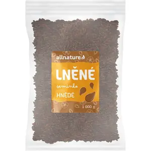 Allnature Ľanové semienko hnedé semienka 1000 g