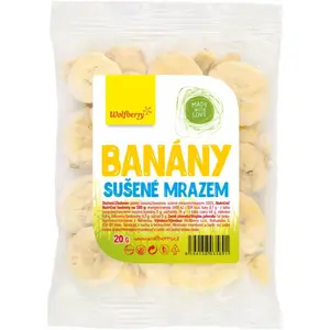 Wolfberry Banány mrazom sušené mrazom sušené ovocie 20 g