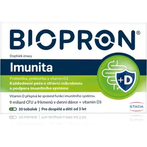 Biopron® 9 Immunity + vitamin D tobolky na ochranu črevnej mikroflóry 30 cps