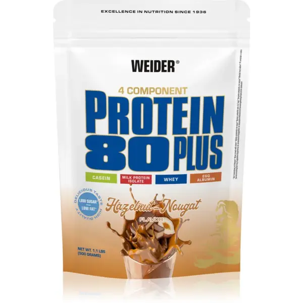 Weider Protein 80 Plus srvátkový proteín s aminokyselinami príchuť 500 g