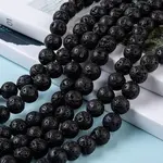 Natural Lava Rock Stone Bead Strands