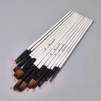 Wood Handle Paint Brushes Set