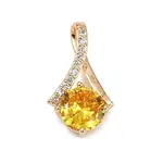 Brass Micro Pave Cubic Zirconia Pendants