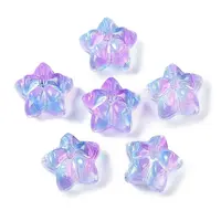 Transparent Spray Paint Glass Beads