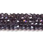 Transparent Electroplate Glass Beads Strands