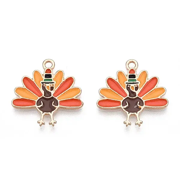 Thanksgiving Day Alloy Enamel Pendants