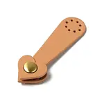 Heart Cowhide Leather Sew on Purse Clasps