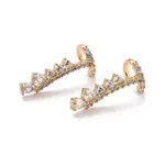 Teardrop Sparkling Cubic Zirconia Cuff Earring for Her