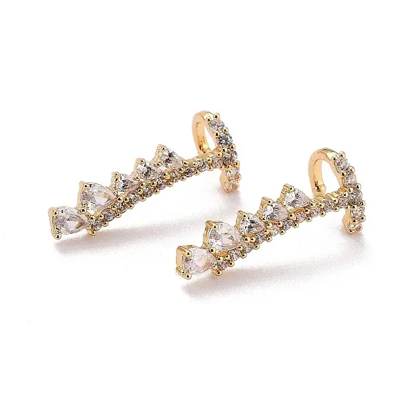 Teardrop Sparkling Cubic Zirconia Cuff Earring for Her