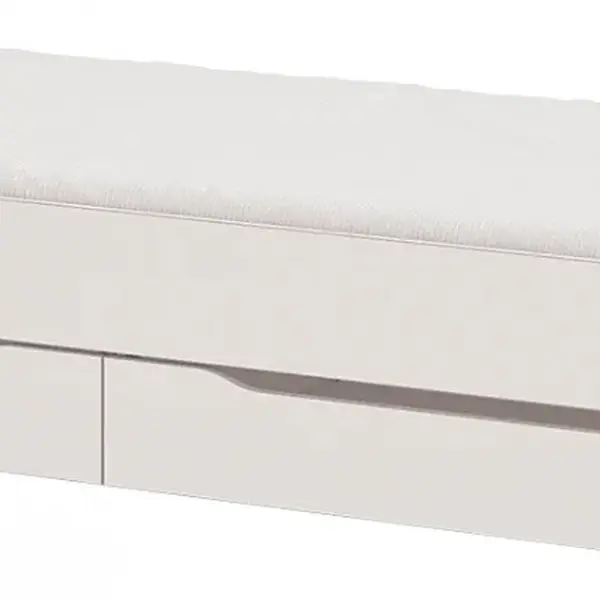 Přistýlka 90x200 s úložným prostorem pure modular - bílá