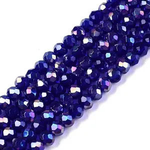 Electroplate Glass Beads Strands