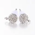 Brass Micro Pave Cubic Zirconia Stud Earring Findings