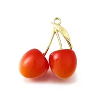 Brass with Acrylic Pendants