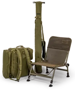 Korum křeslo + batoh + pouzdro na pruty progress roving kit