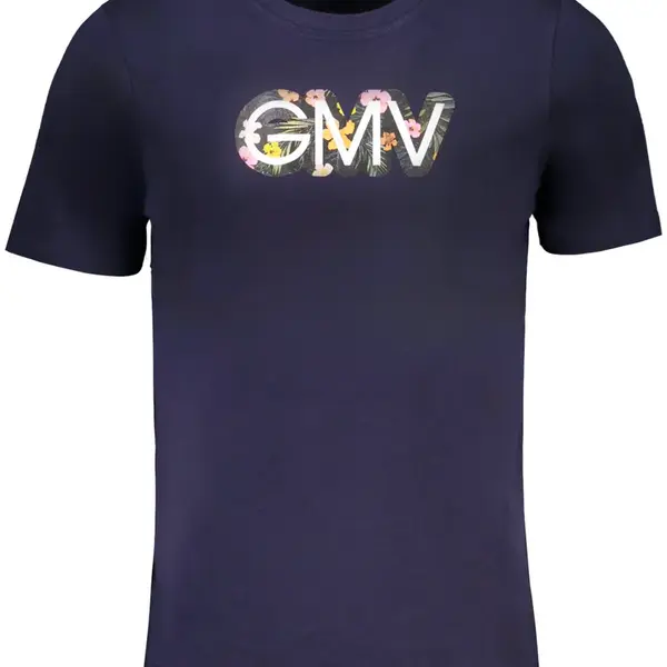 GIAN MARCO VENTURI MEN'S SHORT SLEEVED T-SHIRT BLUE