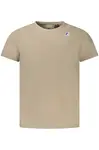 Pánské béžové triko K-Way s krátkým rukávem